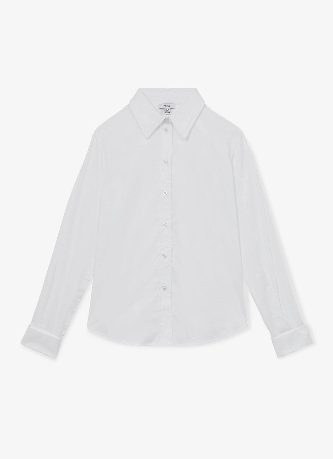 Reiss Lottie blouse met kraag - voorkant 4 wit