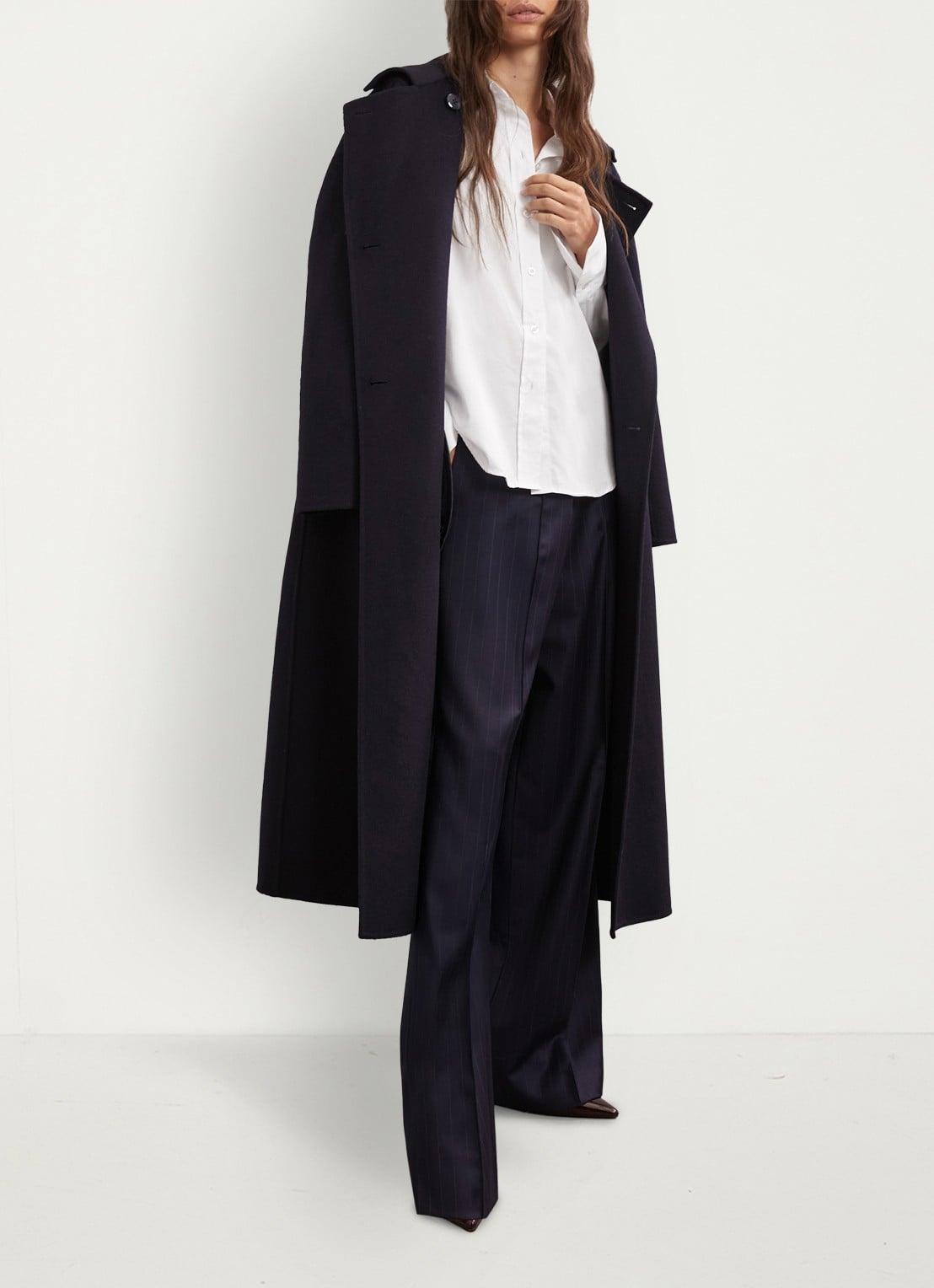 Reiss Lottie blouse met kraag - voorkant 5 wit