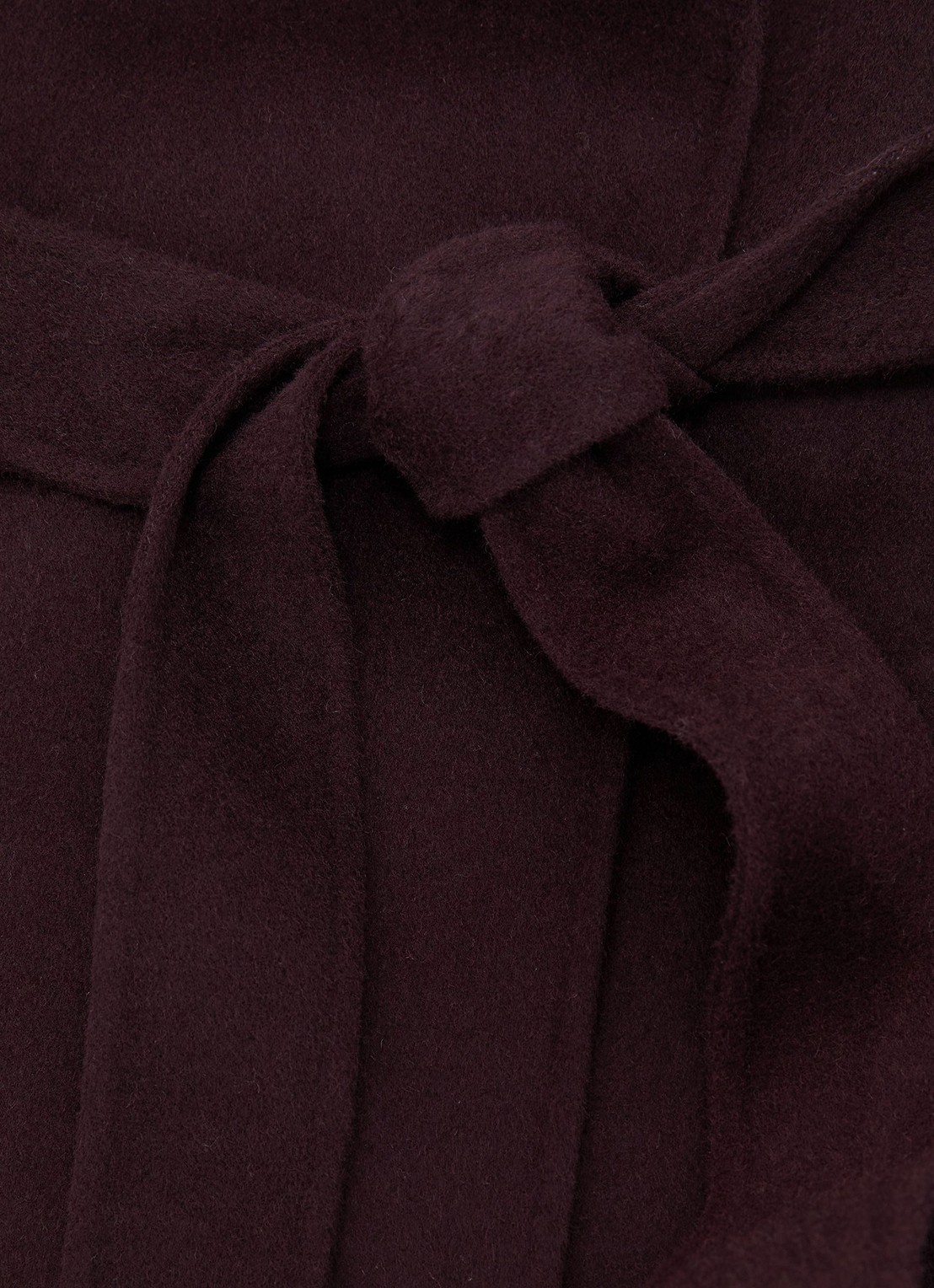 Reiss Lucia double-breasted mantel in wolblend met strikceintuur - detail 8 paars