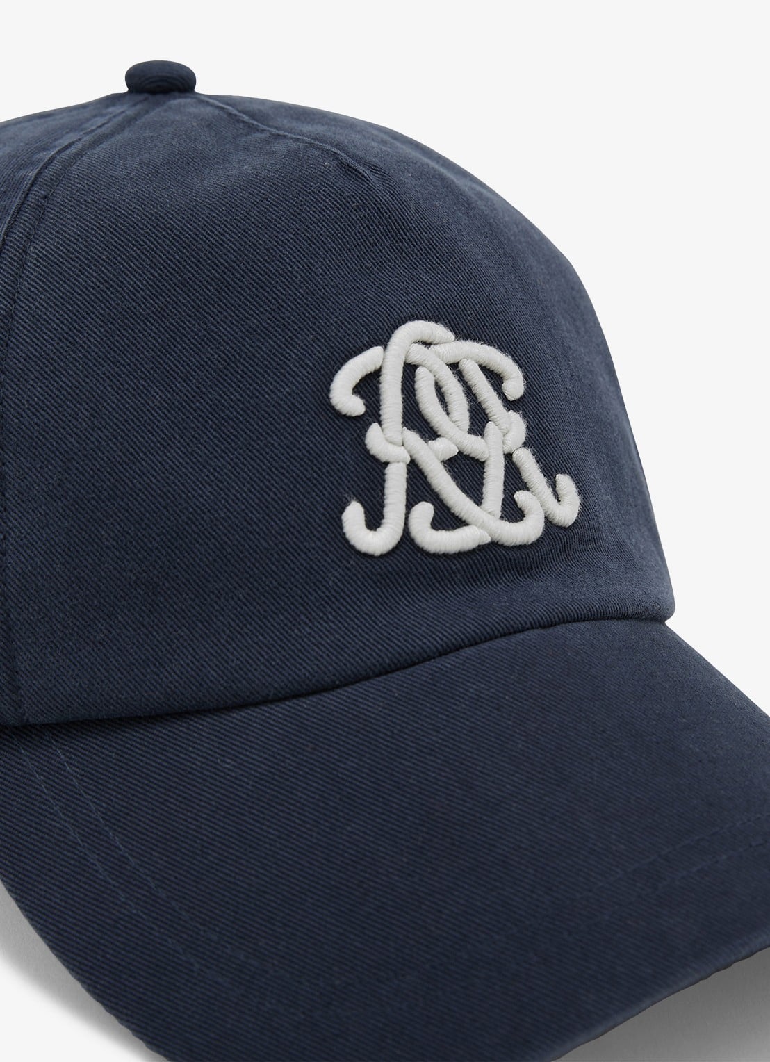 Reiss Luzon pet met logoborduring - detail navy / blauw