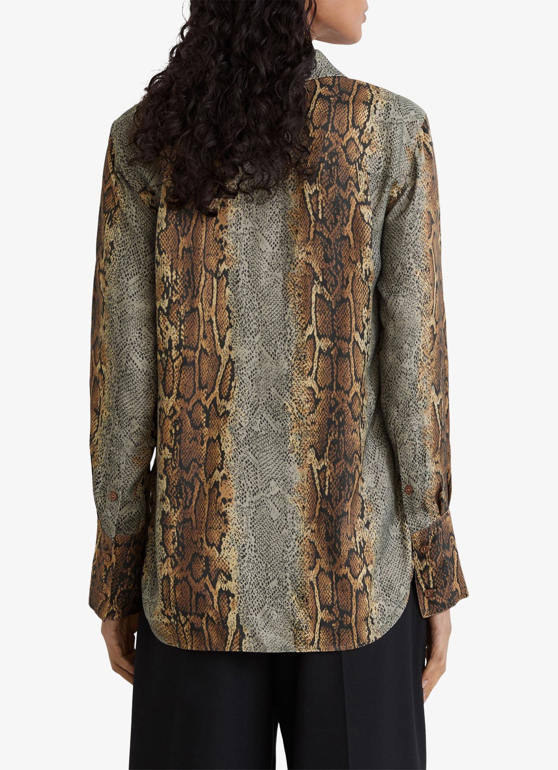 Reiss LYLA blouse met slangenprint  - achterkant multicolor