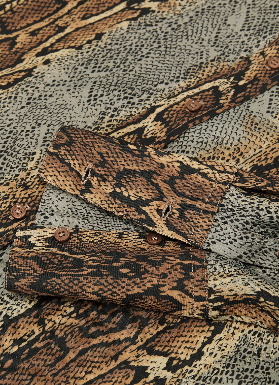 Reiss LYLA blouse met slangenprint  - detail 7 multicolor