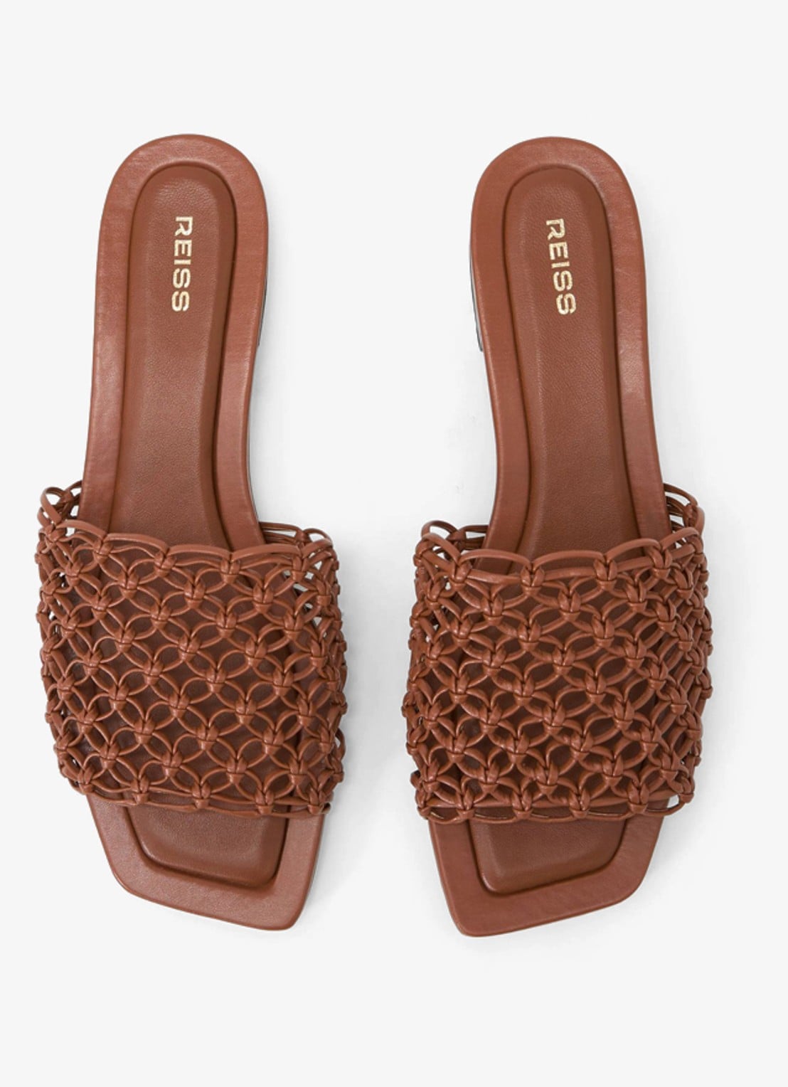 Reiss Mabel slipper - detail 3 tan / beige