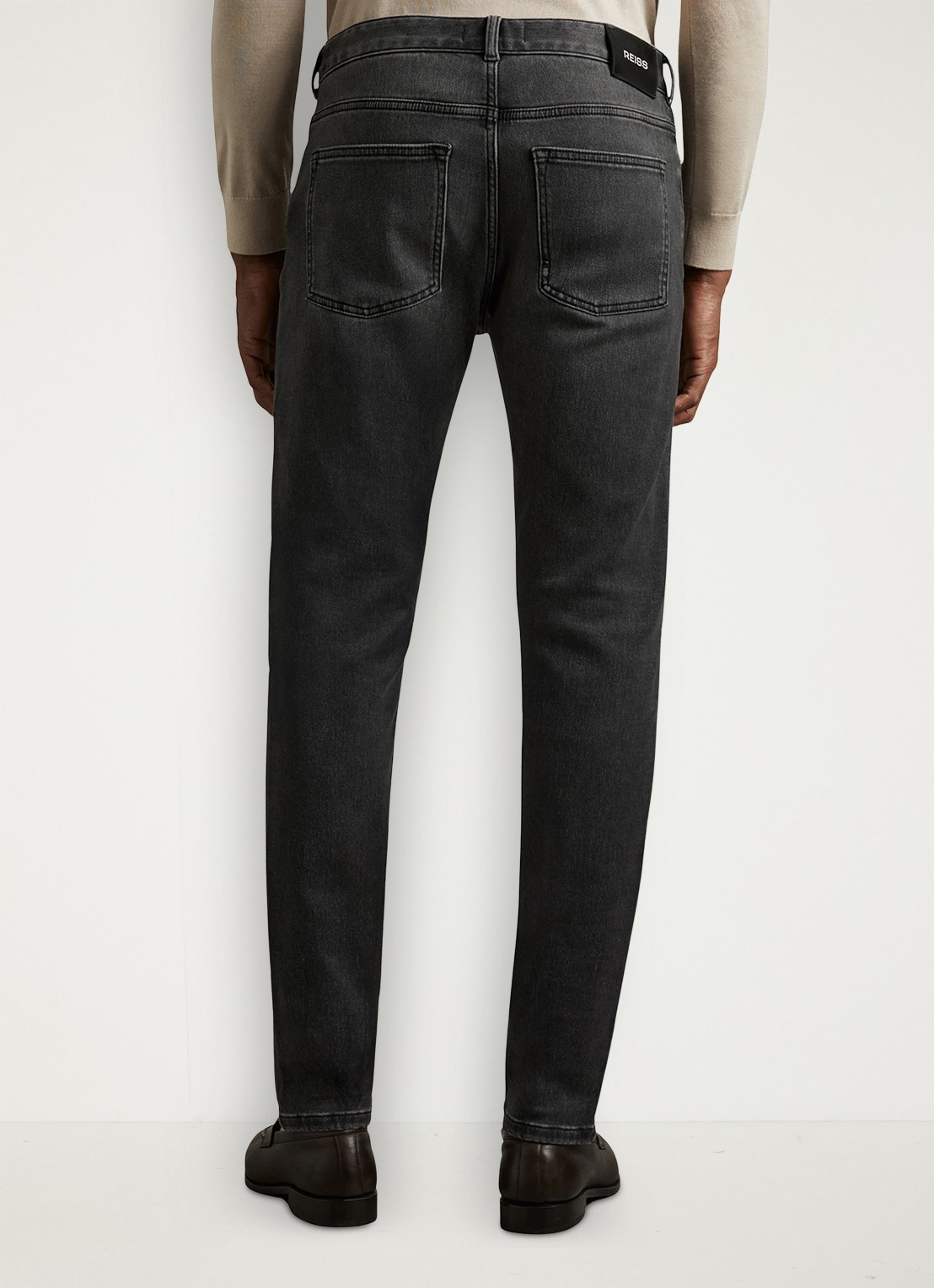Reiss Maddison slim fit jeans  - achterkant zwart
