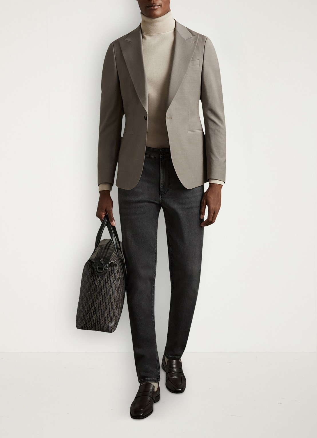 Reiss Maddison slim fit jeans  - detail 2 zwart