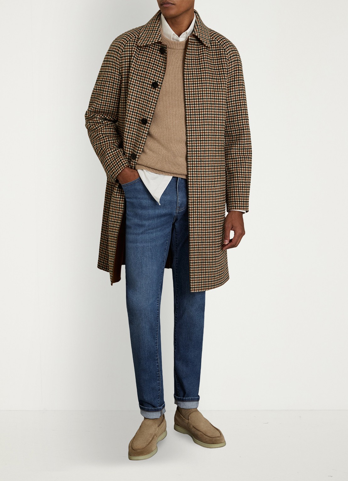 Reiss Maddison tapered fit jeans - voorkant 3 indigo