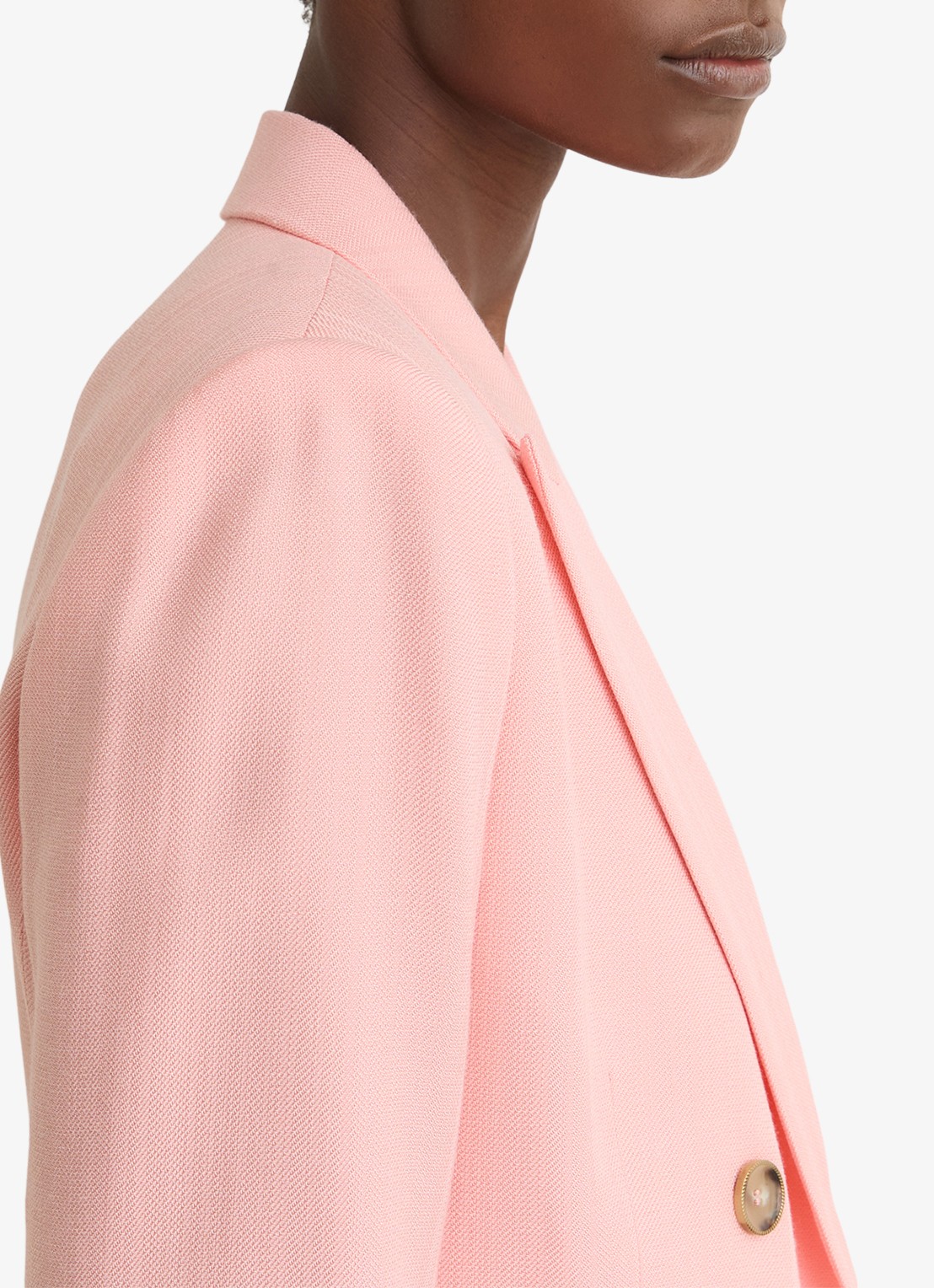 Reiss Magda double-breasted blazer met klepzakken  - detail 3 oudroze