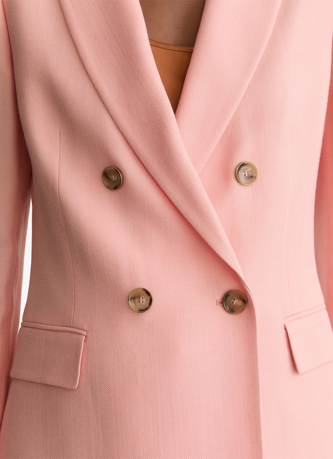 Reiss Magda double-breasted blazer met klepzakken  - detail 4 oudroze