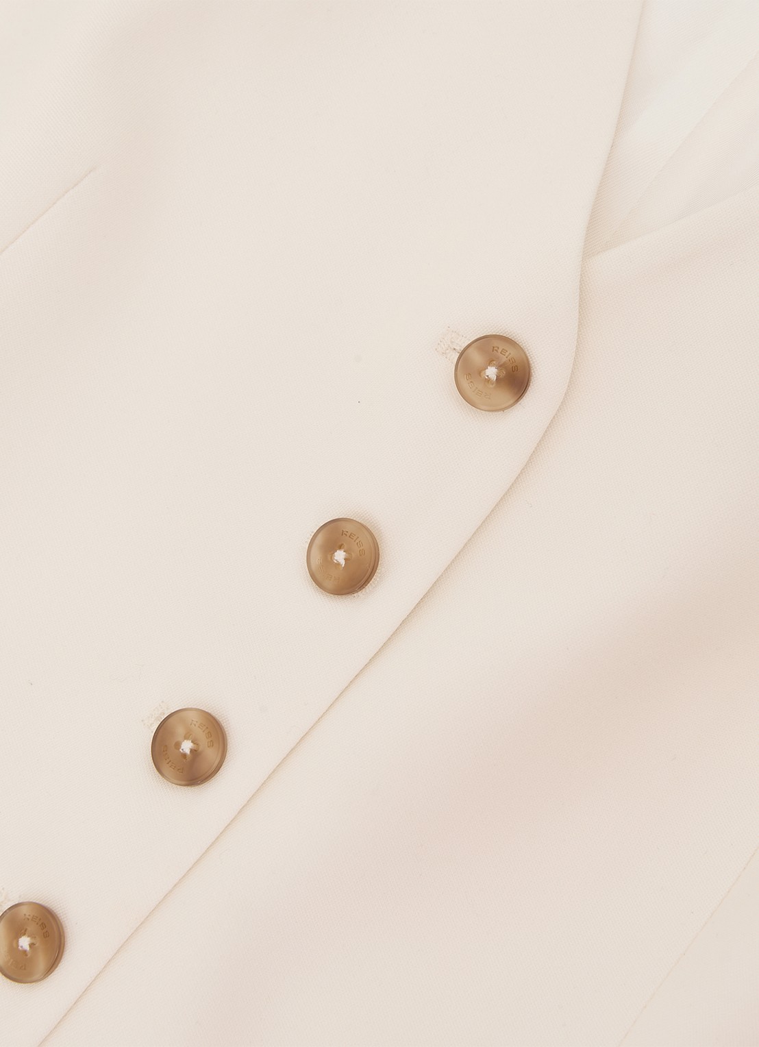 Reiss Malin gilet met V-hals - detail 6 creme