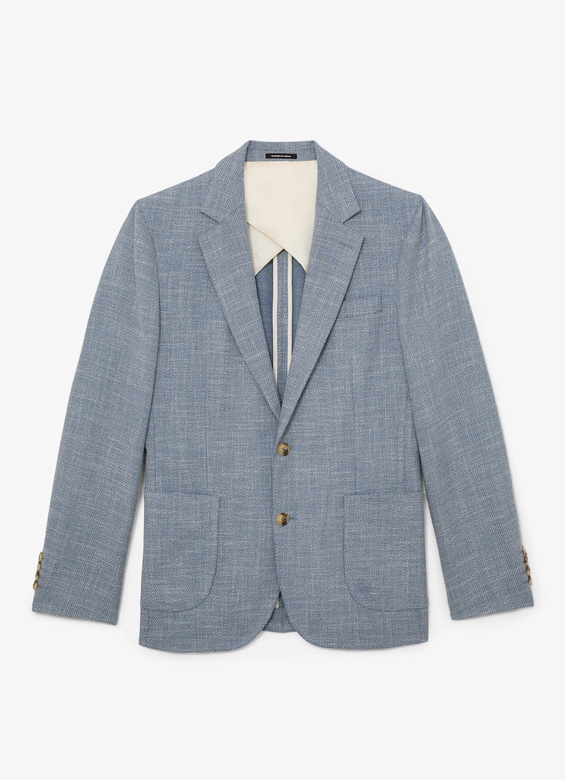 Reiss Manci regular fit colbert met opgestikte zakken  - voorkant 5 blauwgrijs