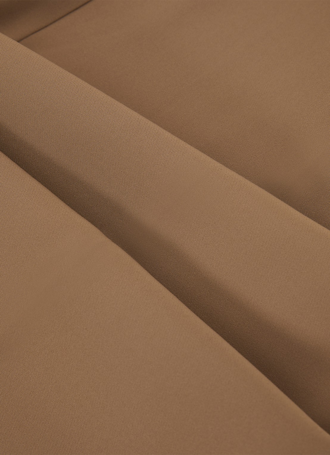 Reiss Margeaux high waist wide fit pantalon met steekzakken - detail 3 camel