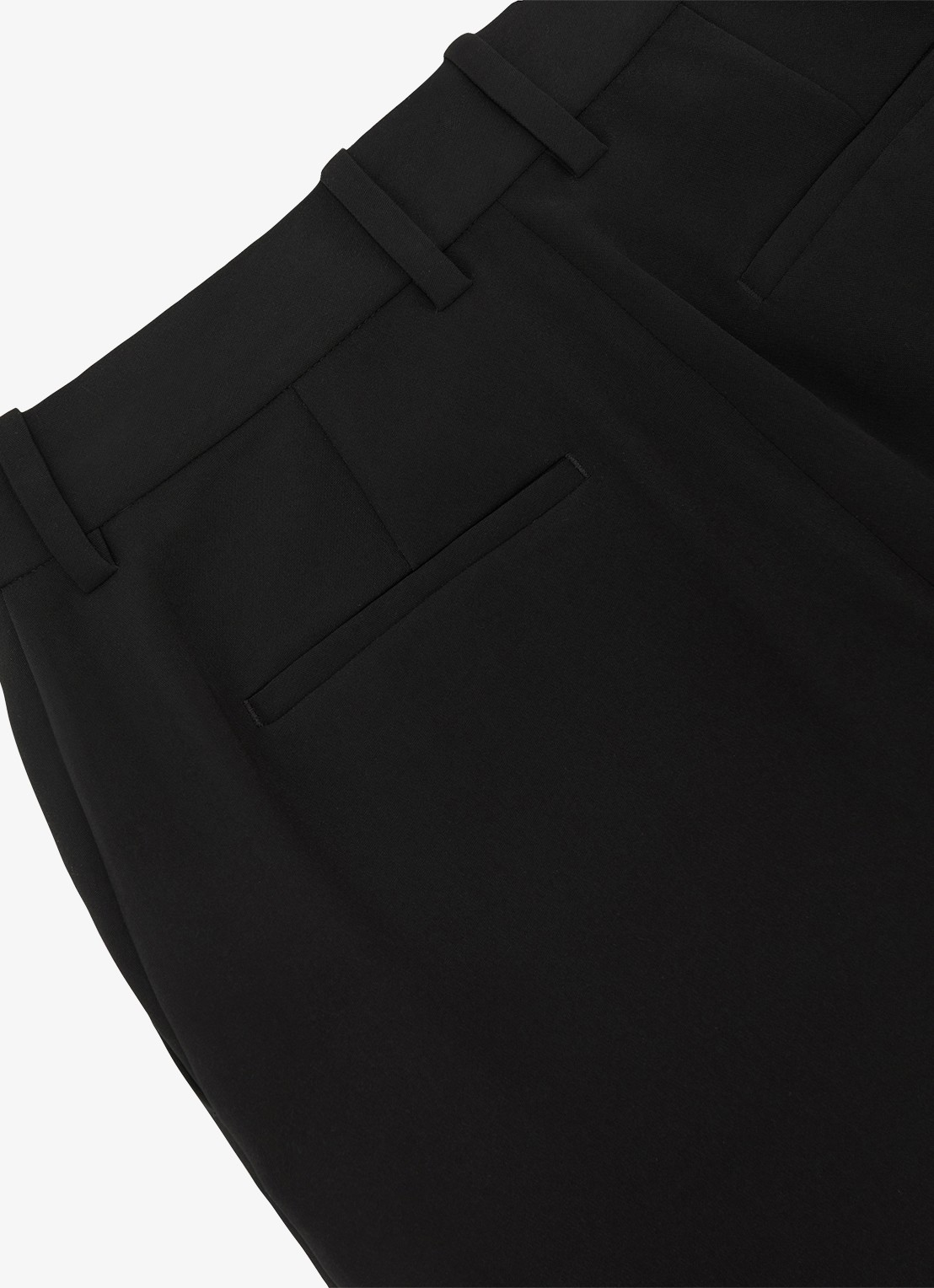 Reiss Margeaux high waist wide fit pantalon met steekzakken - detail 3 zwart