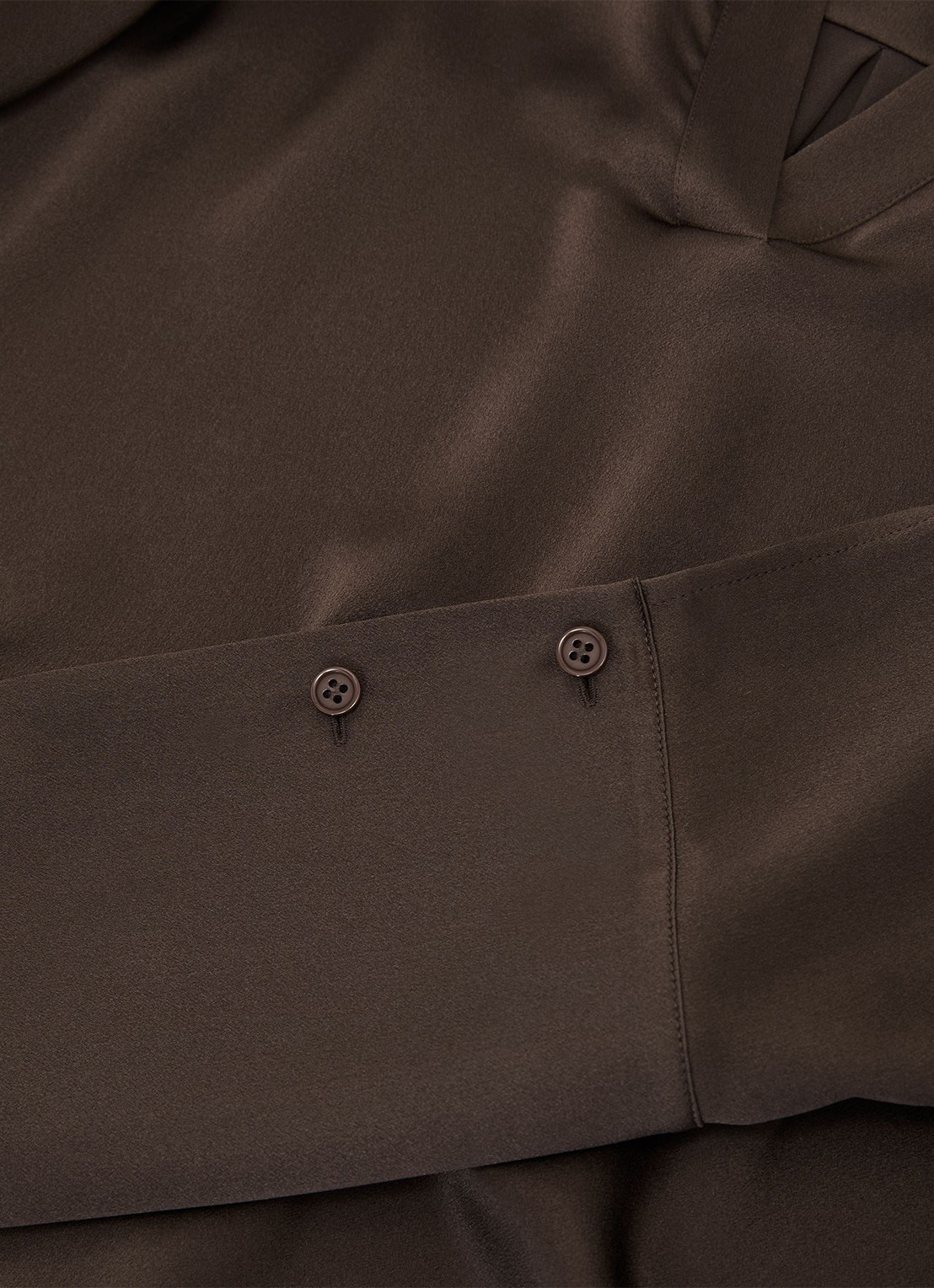 Reiss Marina tuniek van zijde - detail 4 bruin