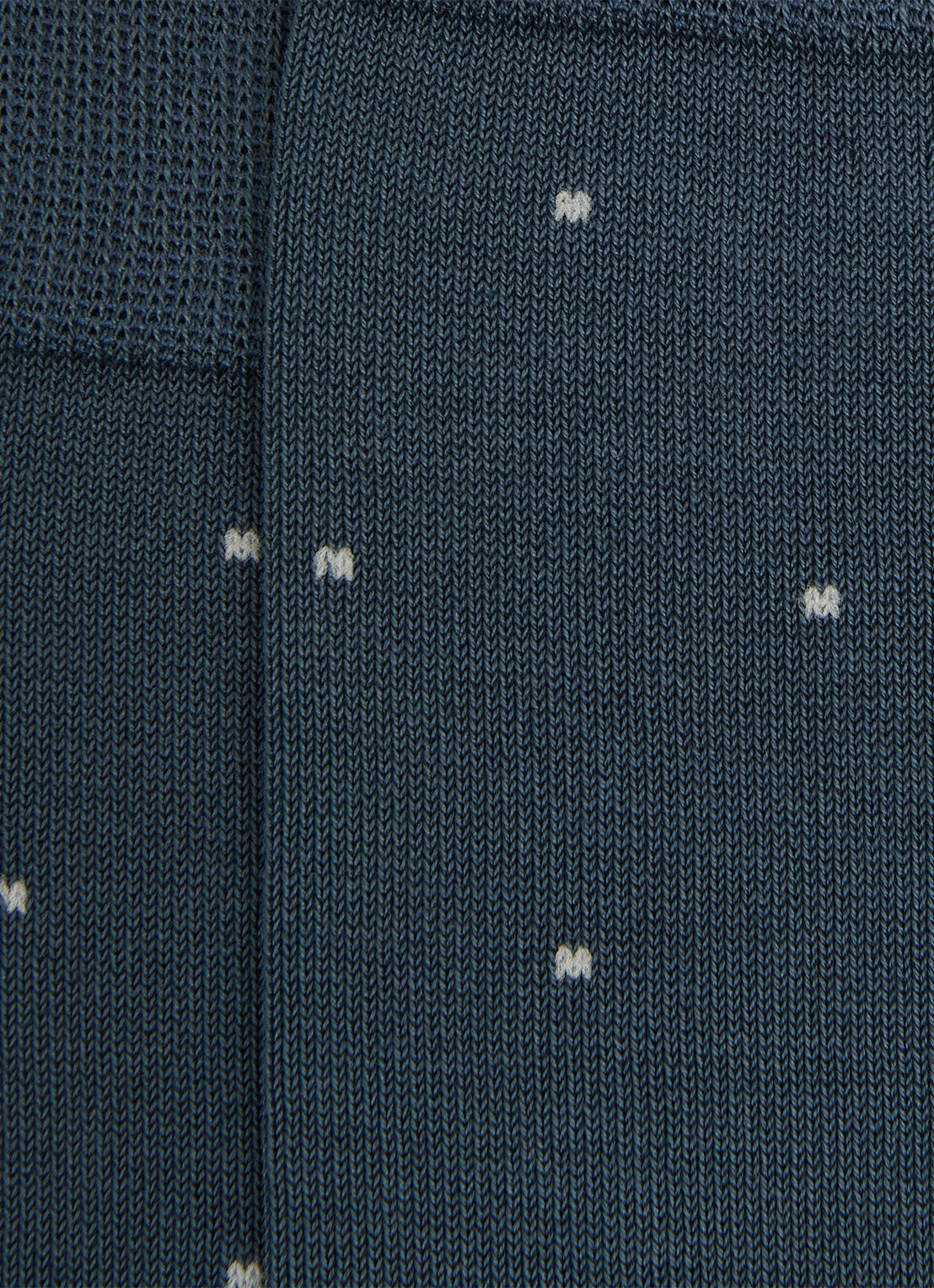 Reiss Mario sokken met stippenprint - detail 2 donkerblauw