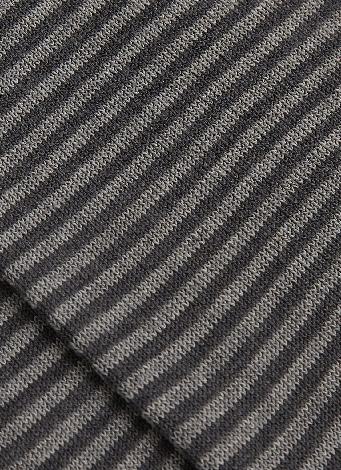 Reiss Mario sokken met streepprint - detail 2 donkergrijs