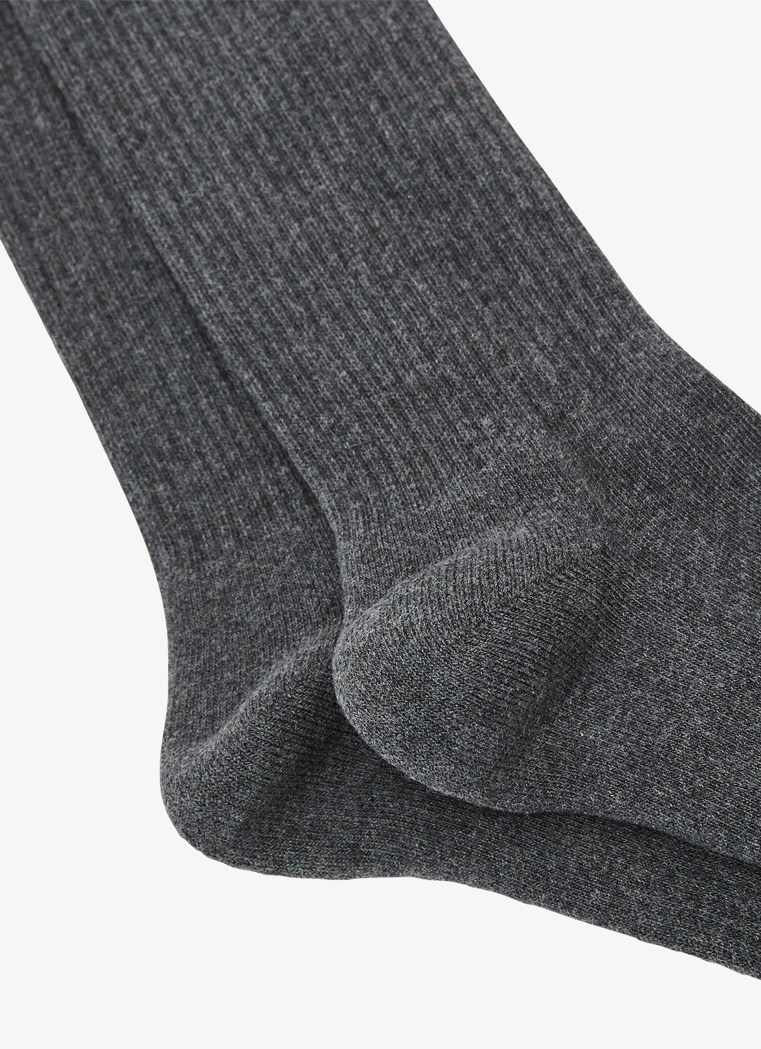 Reiss Maxim sokken met ribstructuur - detail 2 donkergrijs