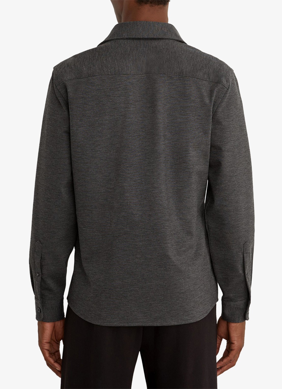 Reiss Mcshane overshirt met borstzakken - achterkant 4 grijsmele
