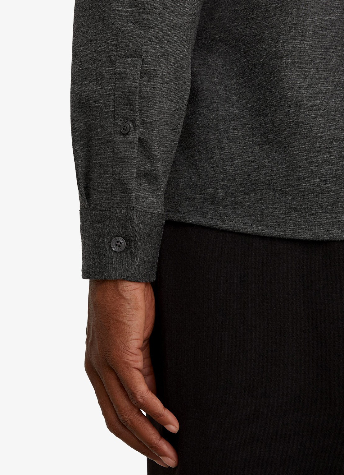 Reiss Mcshane overshirt met borstzakken - detail 3 grijsmele