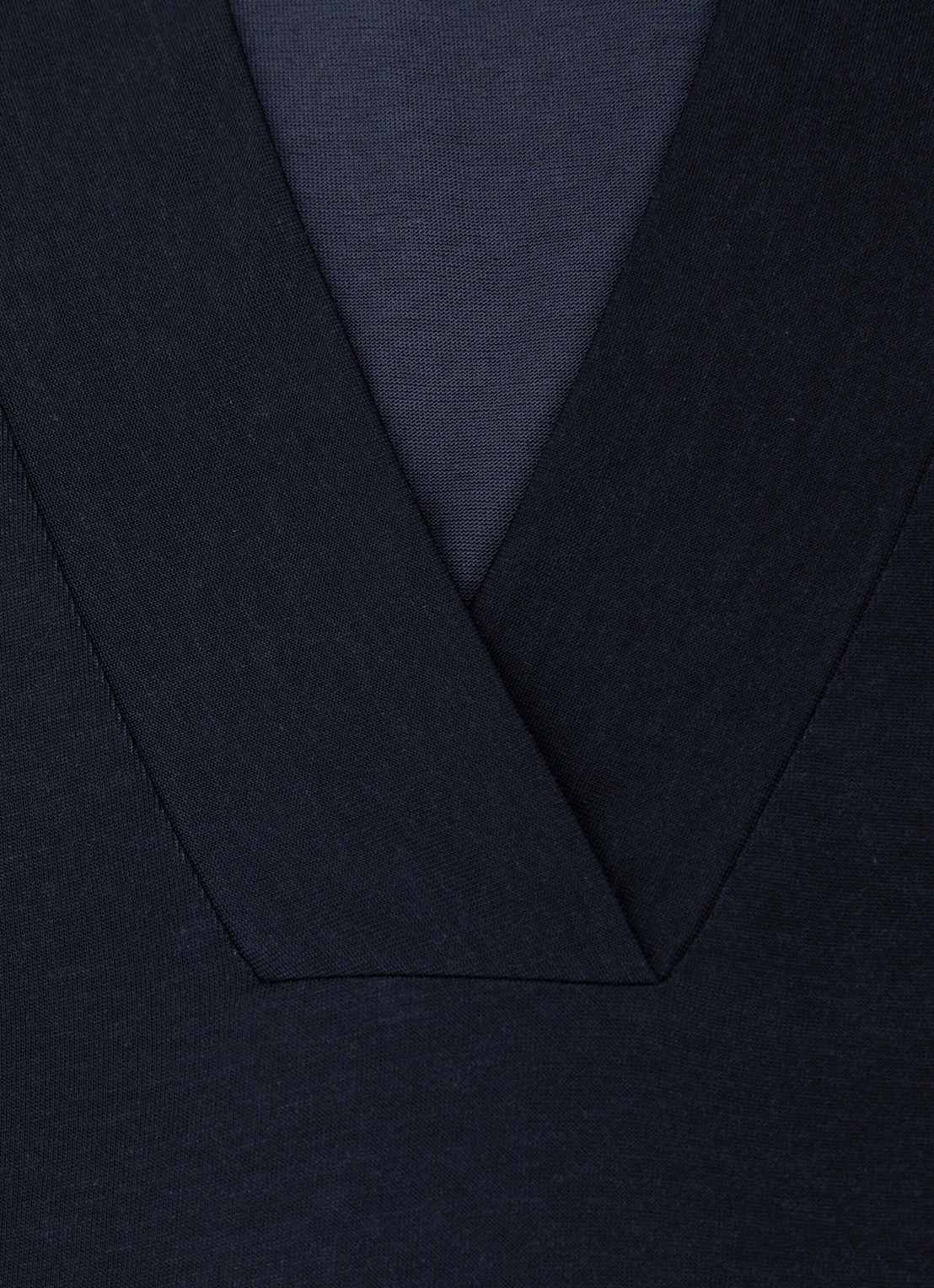 Reiss Miley top met V-hals - detail 3 blauw