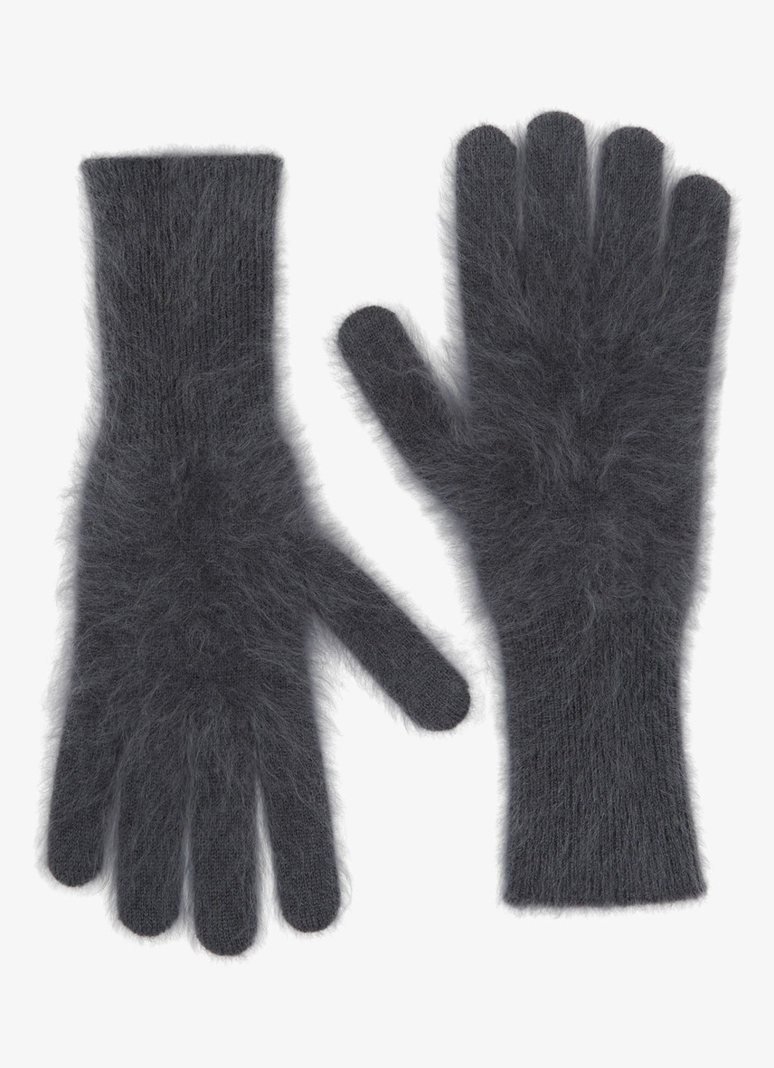 Reiss Millie handschoenen van kasjmier - voorkant 2 grijs