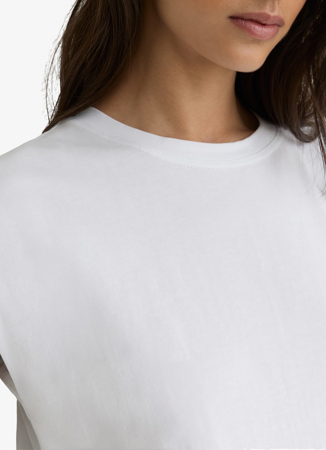 Reiss Millie T-shirt met ronde hals - detail 3 wit