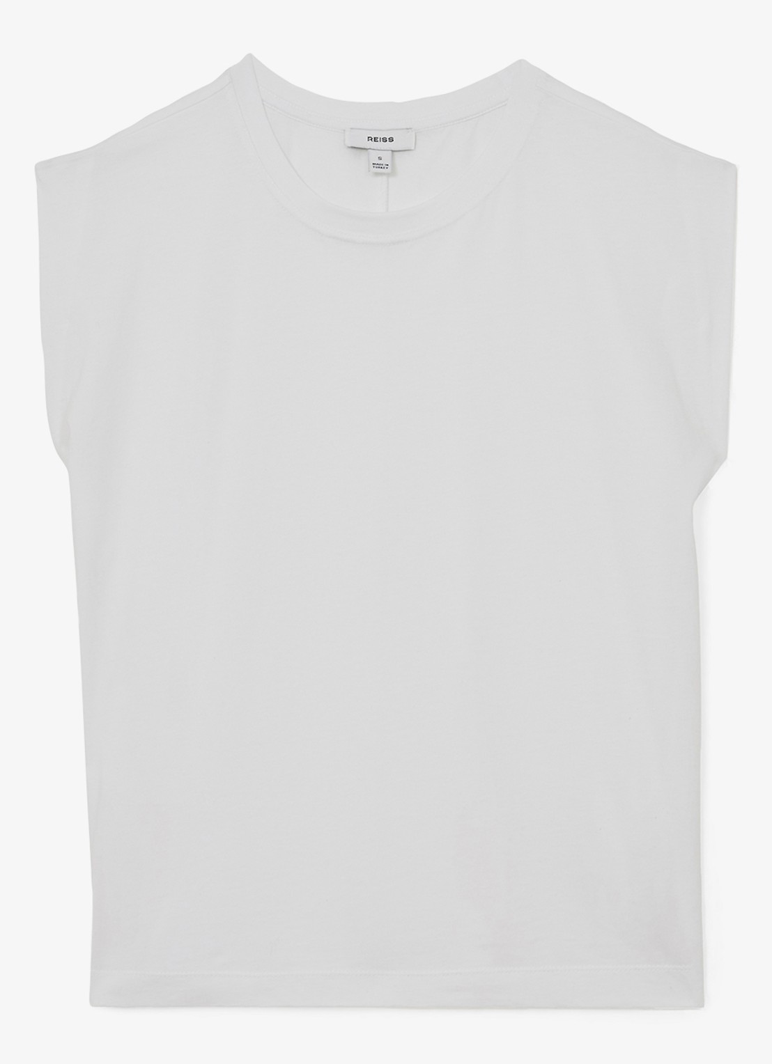 Reiss Millie T-shirt met ronde hals - voorkant 5 wit