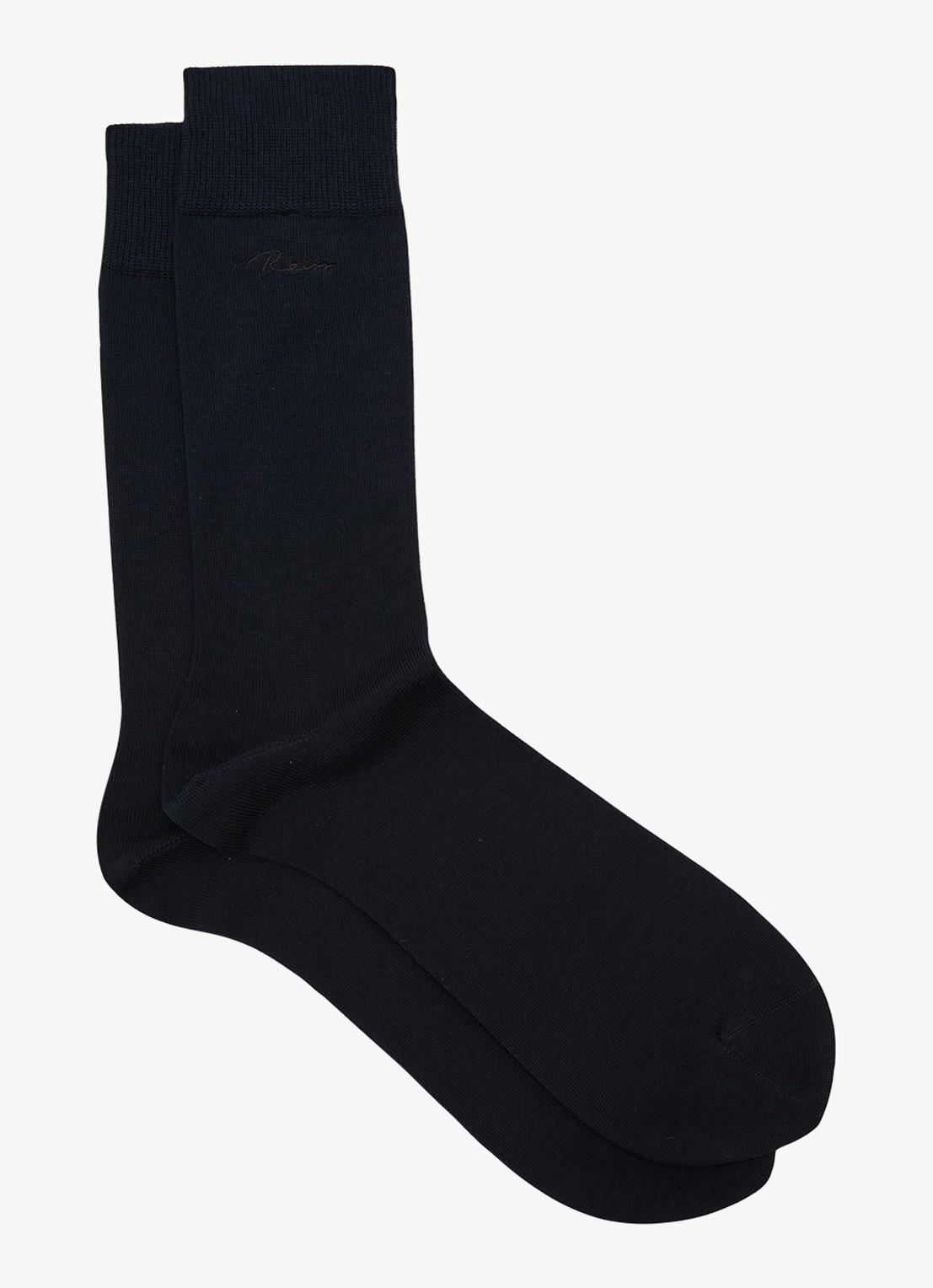 Reiss Milo sokken in katoenblend met logo - voorkant navy / blauw