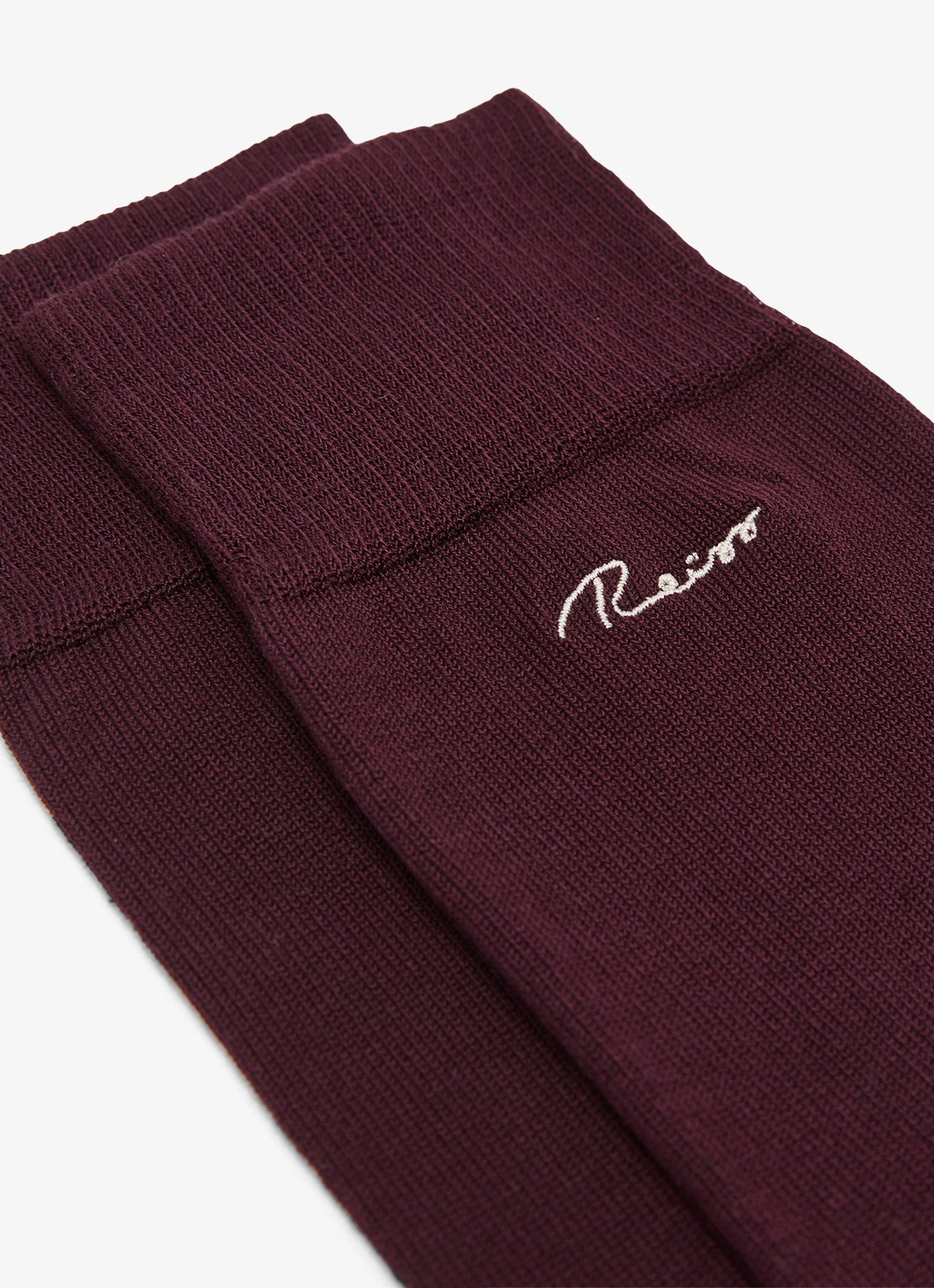 Reiss Milo sokken in katoenblend met logo - detail 3 bordeauxrood