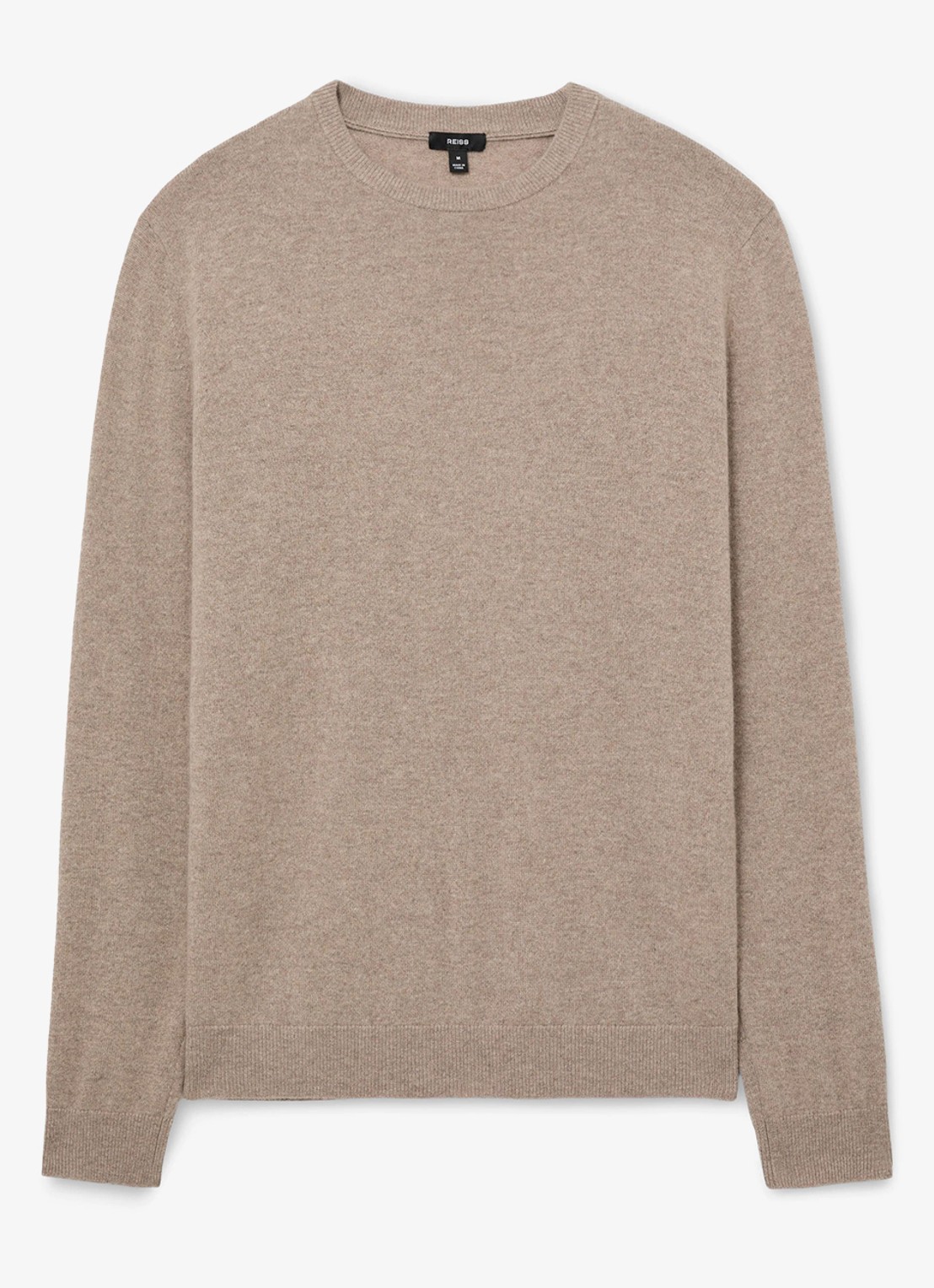 Reiss Monarch fijngebreide trui van kasjmier - voorkant 5 taupe