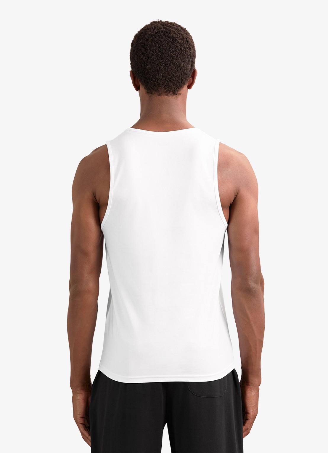 Reiss Monty singlet van katoen in 2-pack - achterkant wit