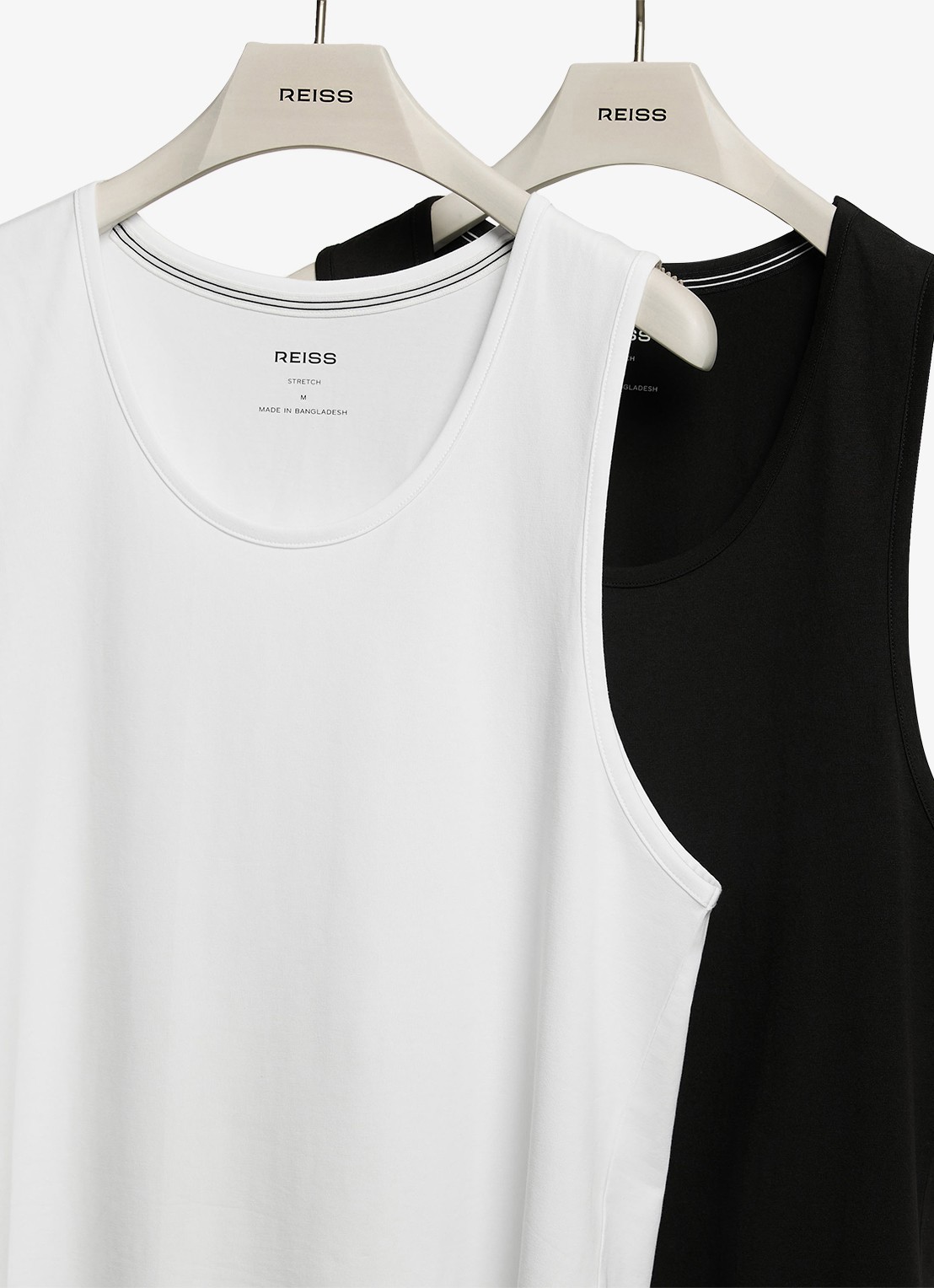 Reiss Monty singlet van katoen in 2-pack - detail 4 wit
