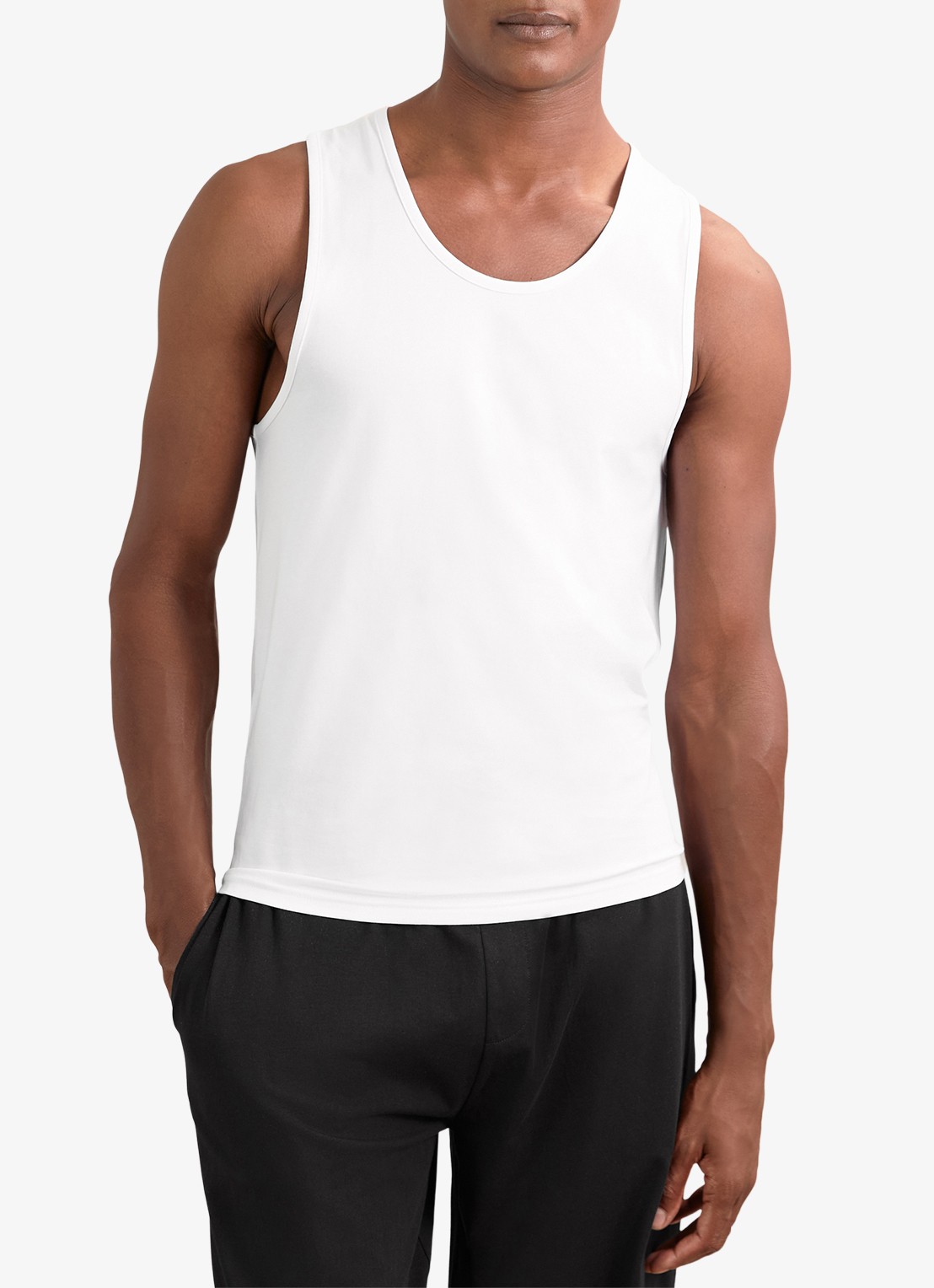 Reiss Monty singlet van katoen in 2-pack - detail 5 wit