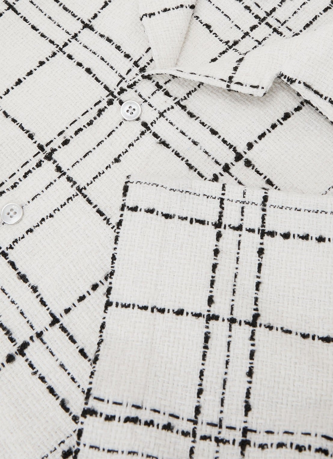 Reiss Moran regular fit overhemd met ruitdessin - detail 5 wit
