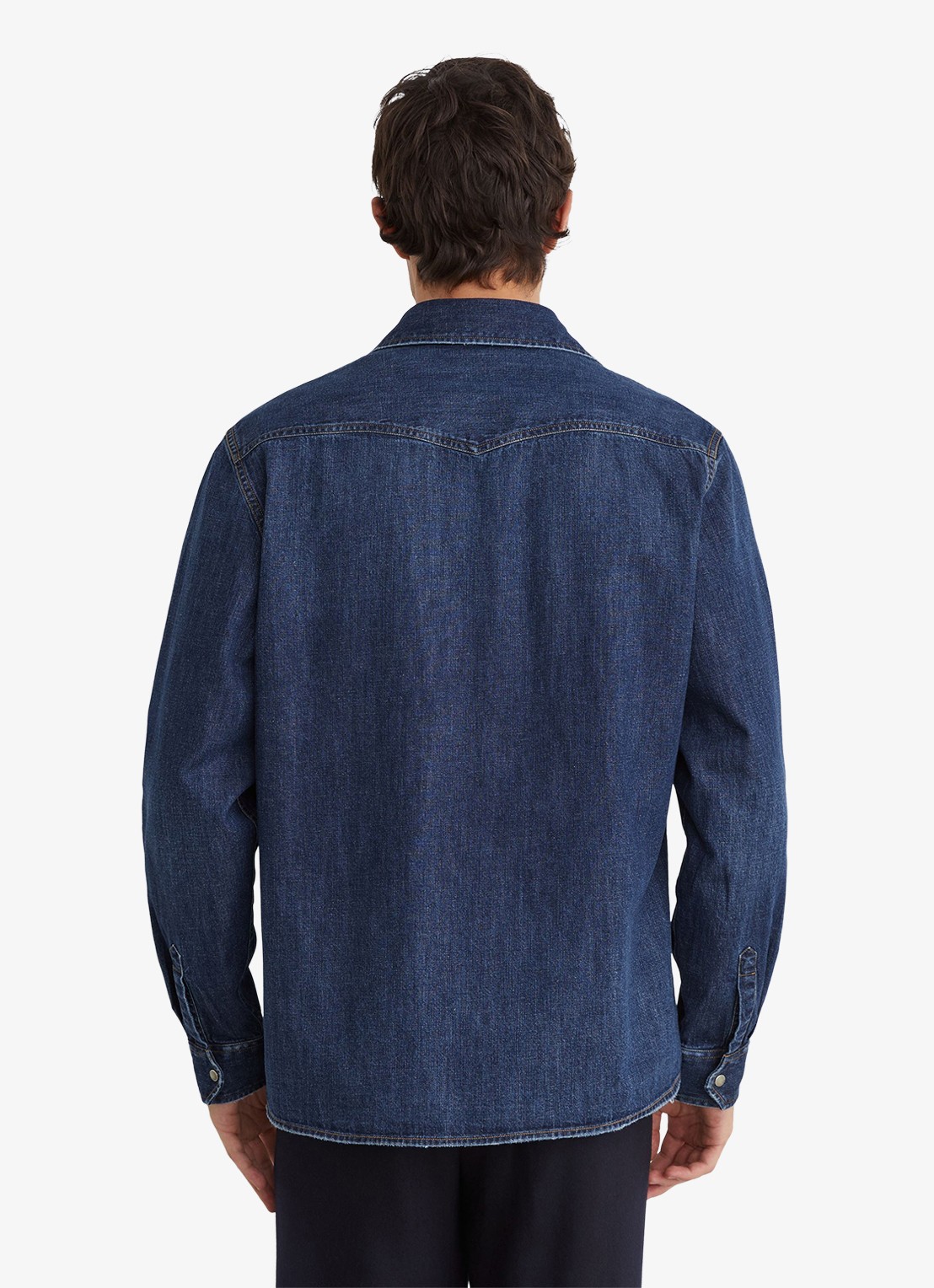 Reiss Mountain denim regular-fit overhemd - achterkant 6 denim