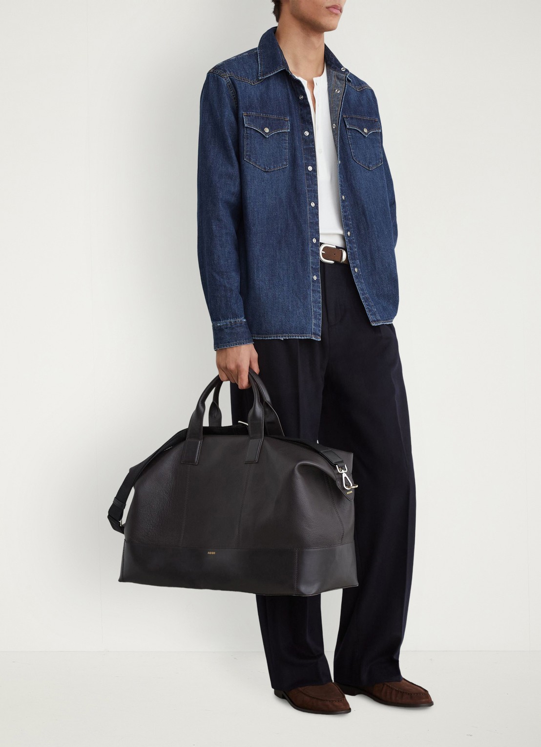 Reiss Mountain denim regular-fit overhemd - detail 3 denim