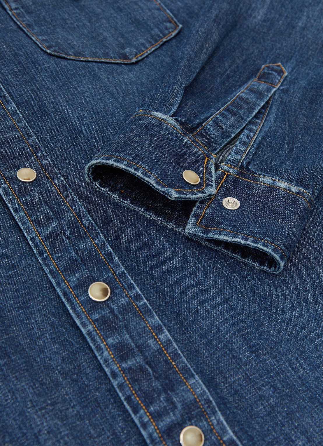 Reiss Mountain denim regular-fit overhemd - detail 5 denim