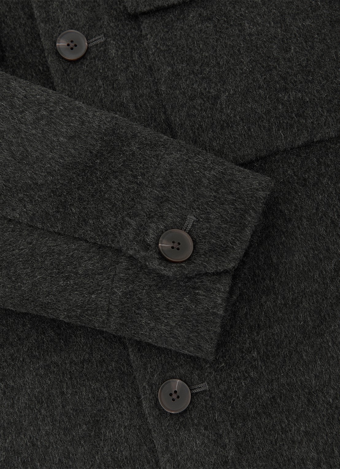 Reiss Net jack in wolblend met borstzakken - detail 6 donkergrijs