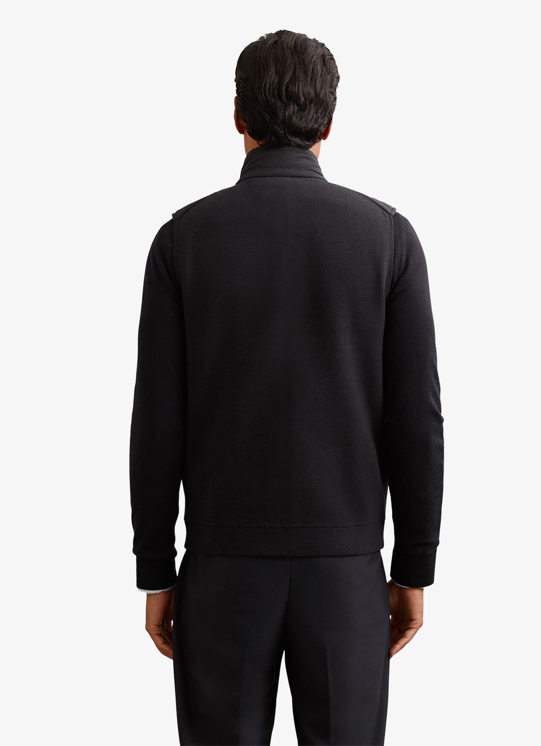 Reiss Newford bodywarmer met steekzakken - achterkant 6 navy / blauw