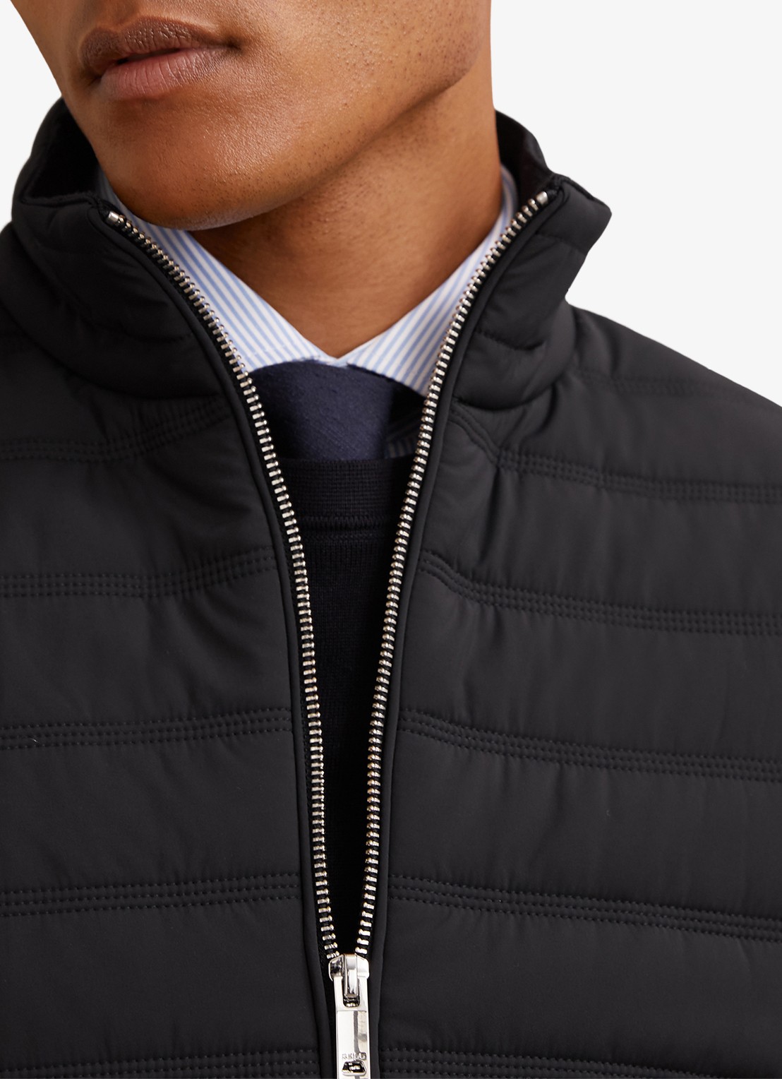Reiss Newford bodywarmer met steekzakken - detail 4 navy / blauw