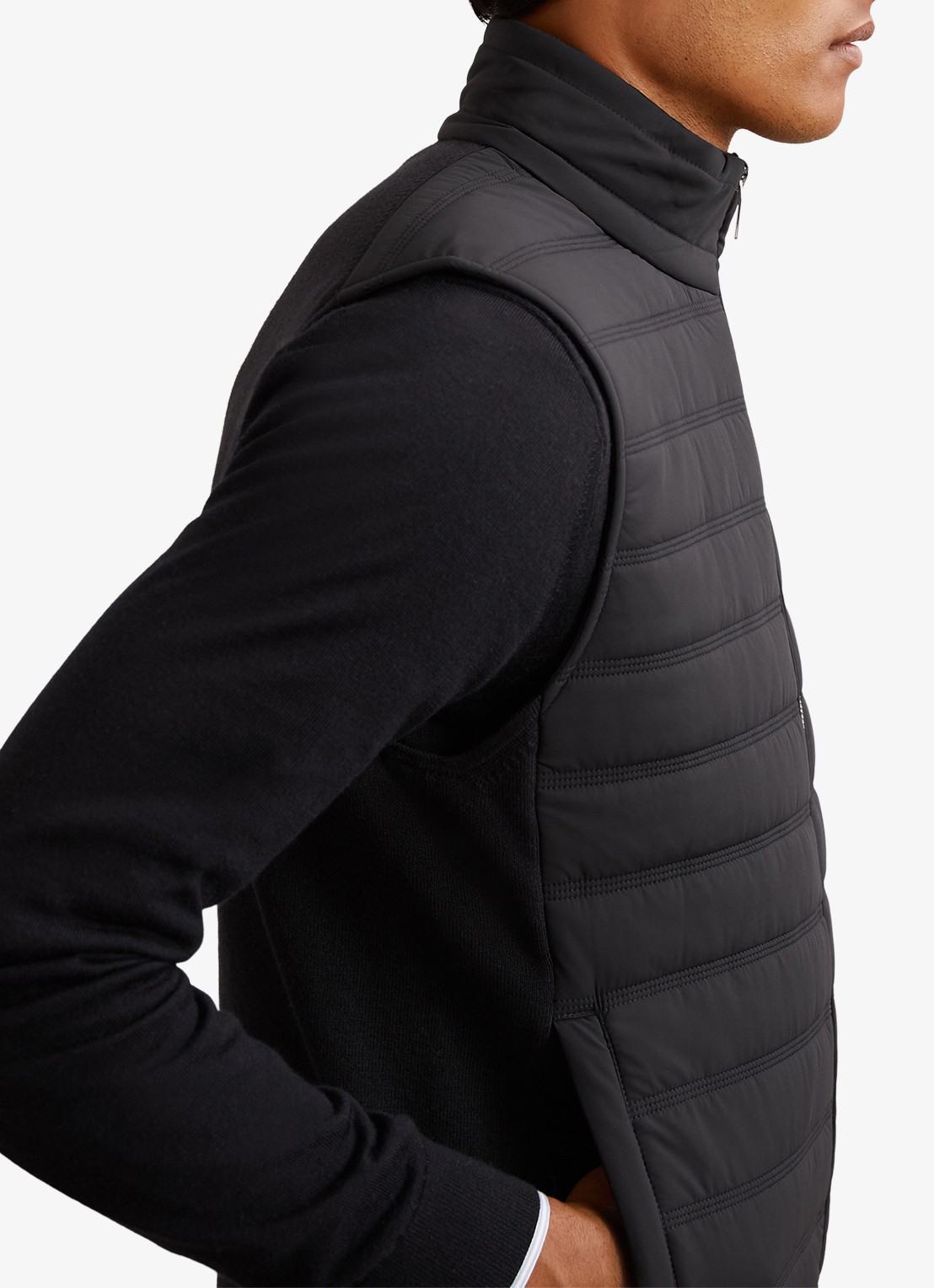 Reiss Newford bodywarmer met steekzakken - detail 5 navy / blauw