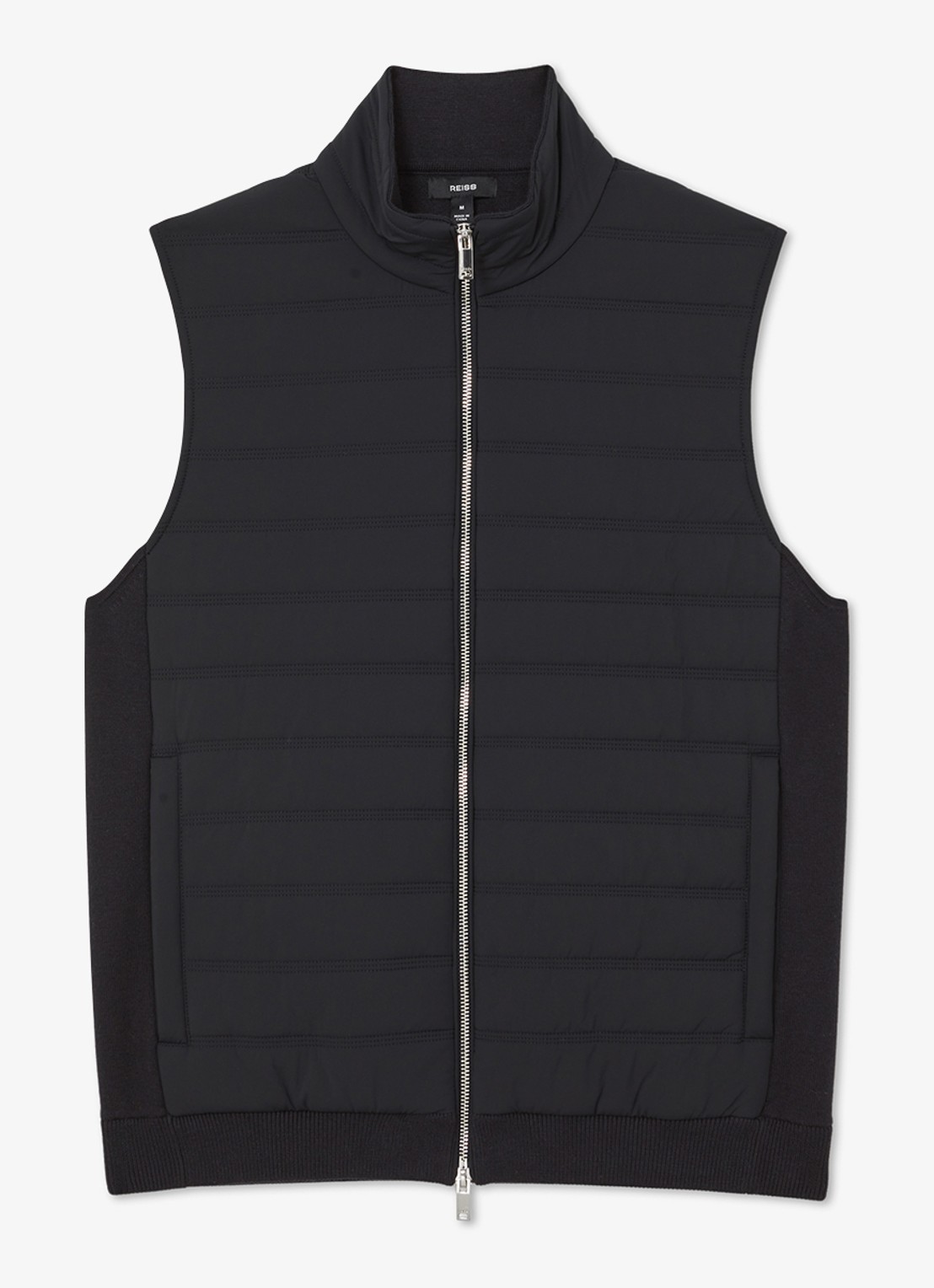 Reiss Newford bodywarmer met steekzakken - voorkant navy / blauw