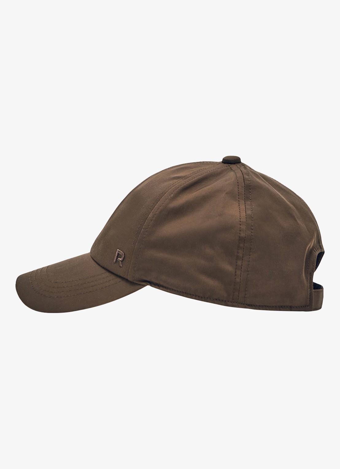Reiss Nicole pet met logoborduring  - detail bruin