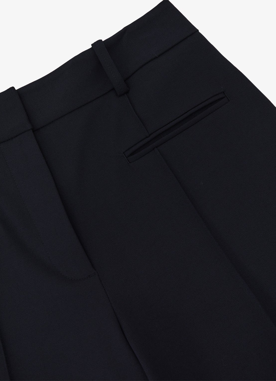 Reiss Norla high waist tapered fit pantalon met paspelzakken - detail 3 blauw
