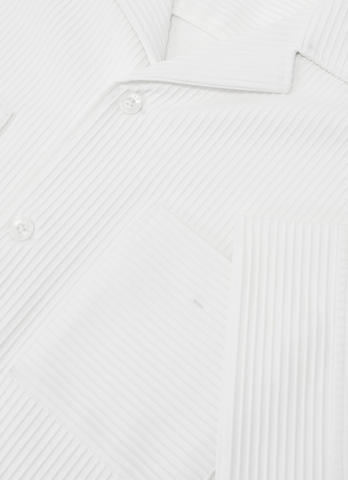 Reiss Odessa regular fit overhemd met structuur - detail 3 white / wit