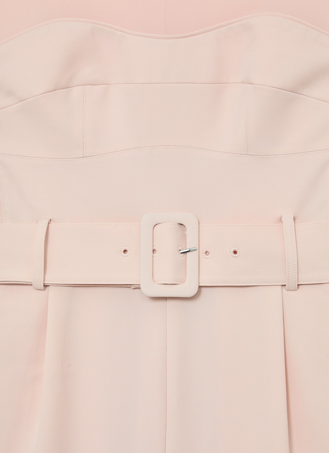 Reiss Ora straight fit playsuit met ceintuur - detail 4 roze