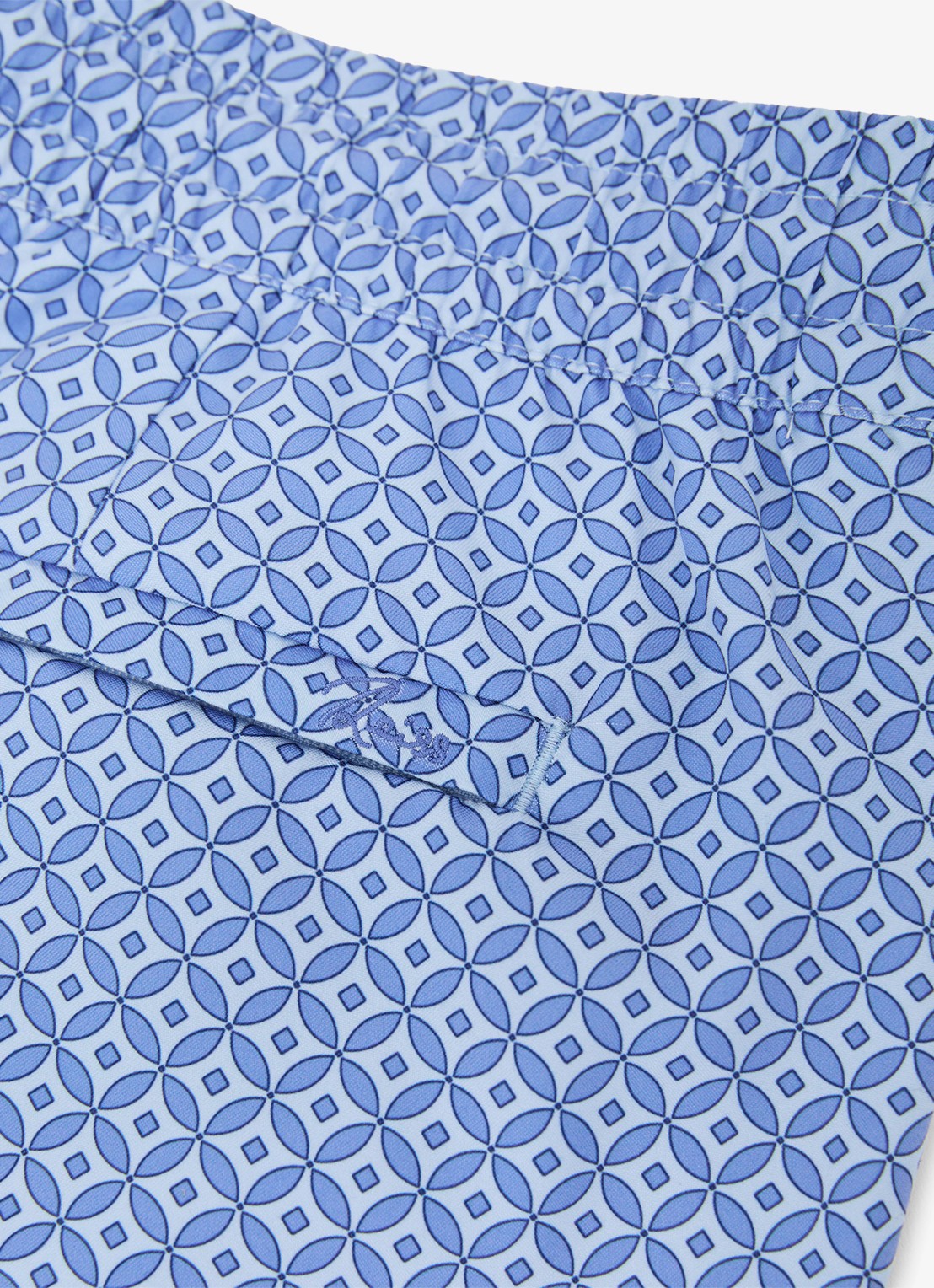 Reiss Orient zwemshort met grafische print  - detail 3 blauw
