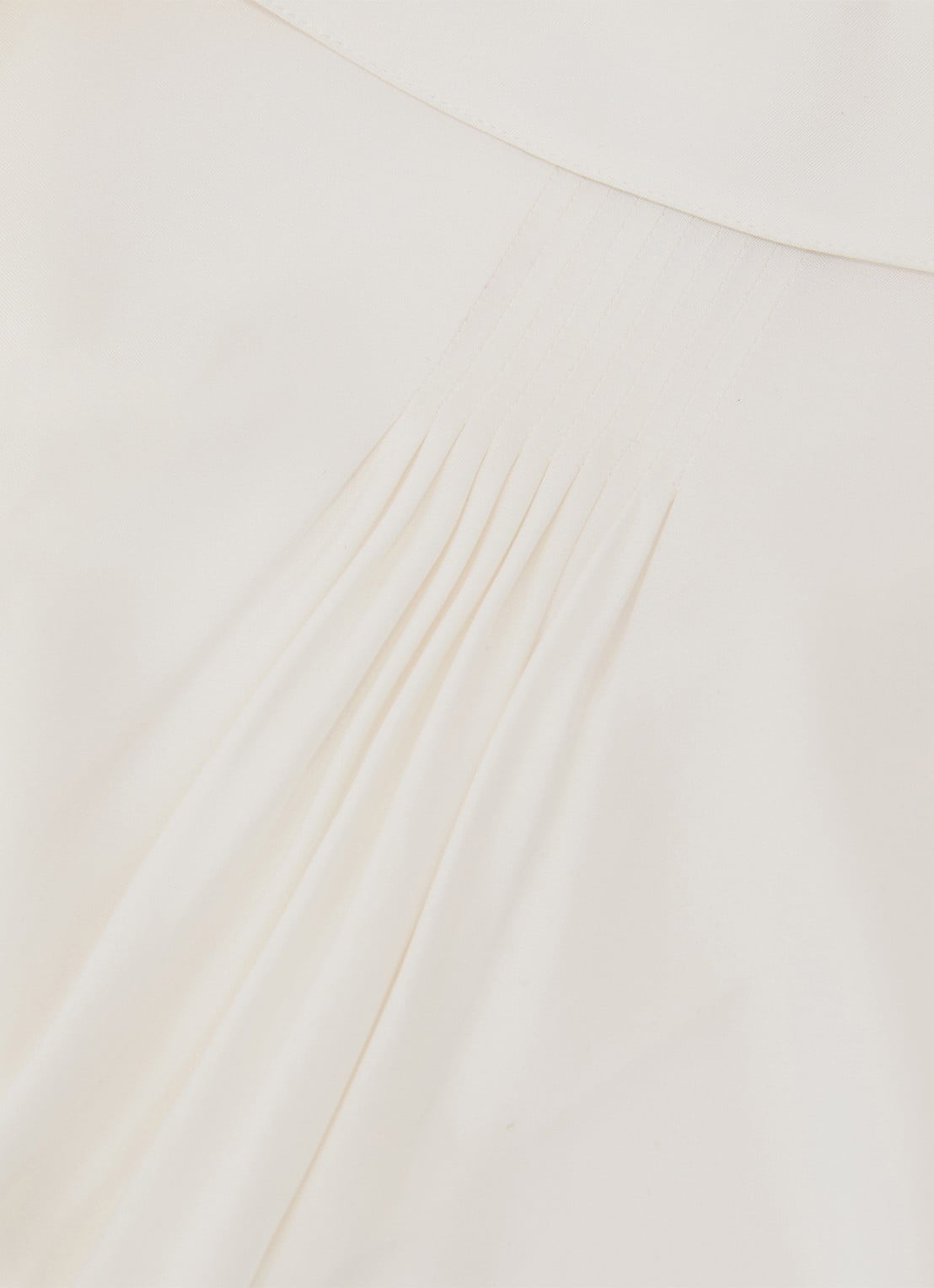 Reiss Orla tuniek in zijdeblend met kraag - detail 5 wit