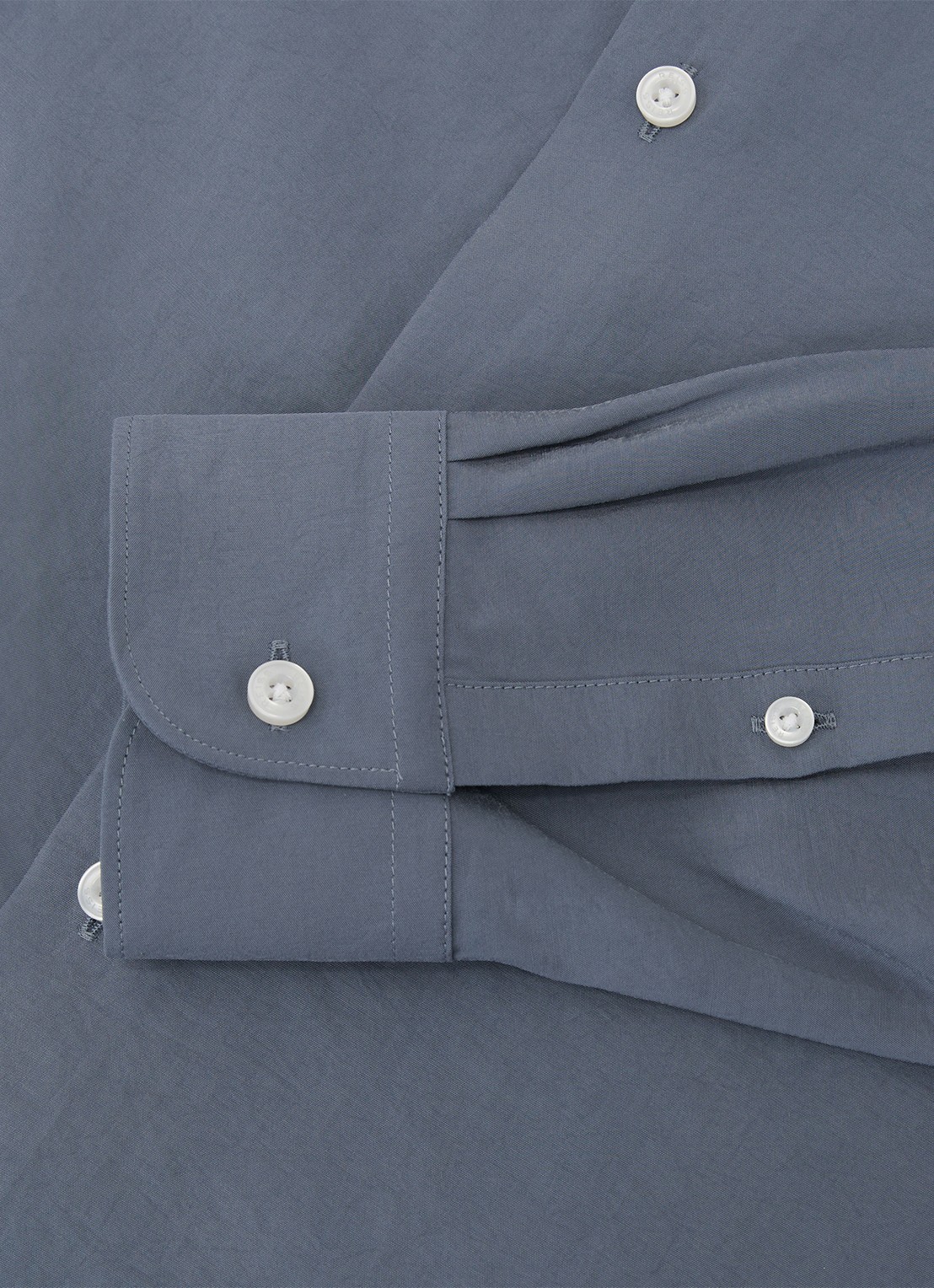 Reiss Oscar regular fit overhemd - detail 7 blauwgrijs