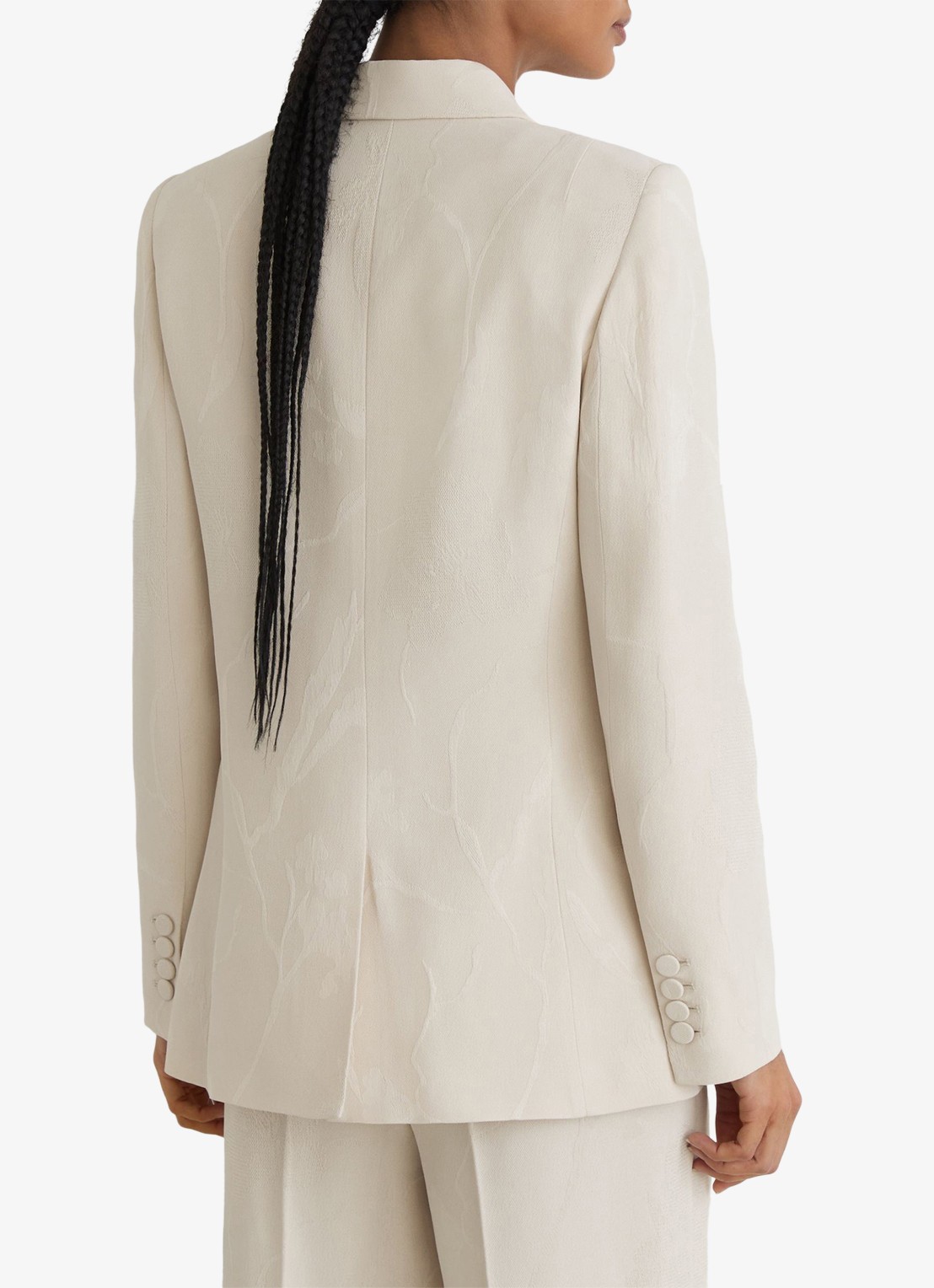 Reiss Ottie double-breasted blazer met klepzakken - achterkant 5 wit