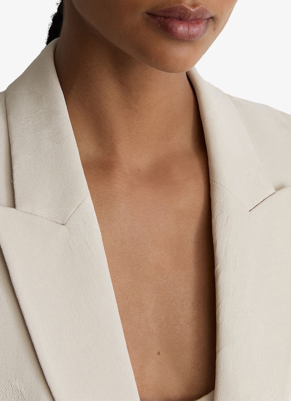 Reiss Ottie double-breasted blazer met klepzakken - detail 4 wit